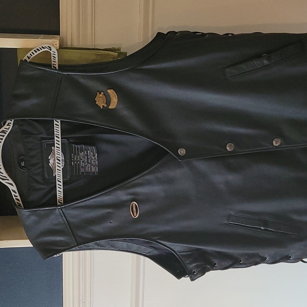 Leather vest